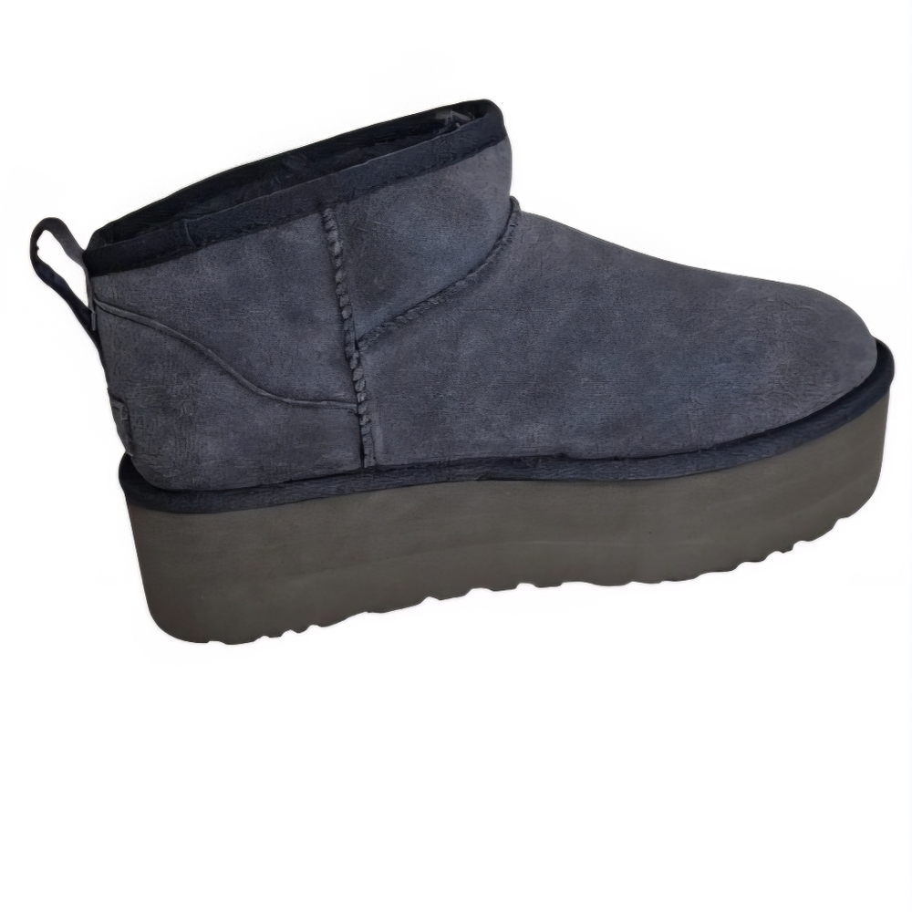 UGG Women's Classic Ultra Mini Platform Booties in Eve Blue Size 10 S/N 1135092